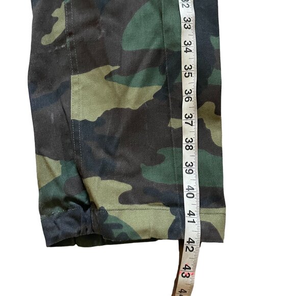 Straight-Leg Utility Cargo Pants Men's Multicolor Camouflage Outdoor Hiking Camp - Picture 4 of 5
